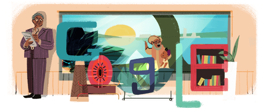 Google Doodle Tayeb Salih (550x220), Png Download