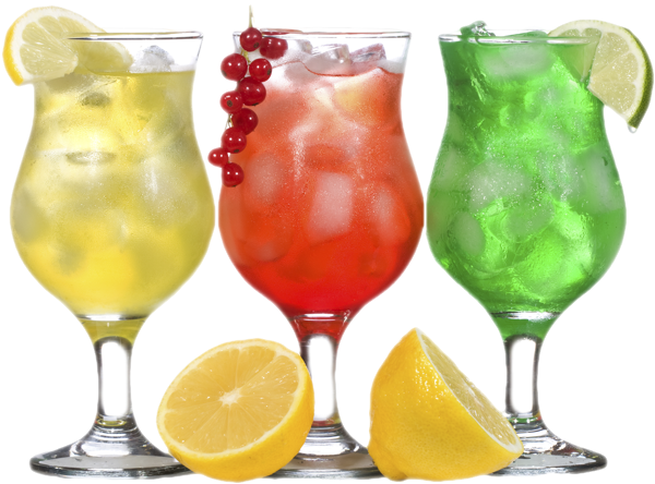 Cocktails, Glaçons, Citron - Vhabob Stainless Steel Straws, Set Of 6, Extra Long (600x444), Png Download