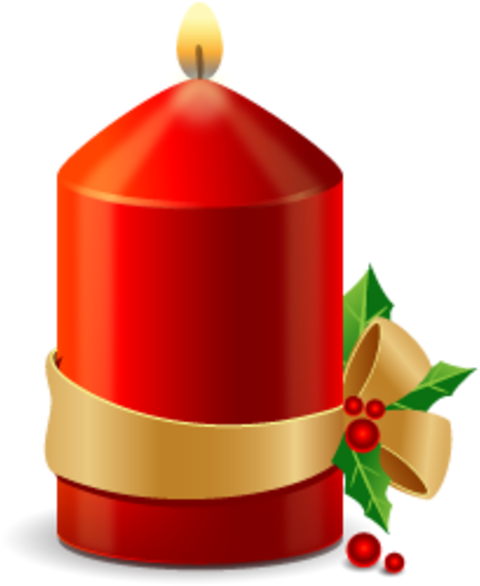 Candle Free Images At Clker Com Clip - Christmas Candles Vector Png (600x600), Png Download
