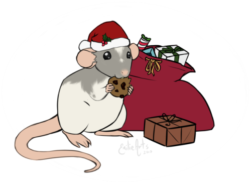 🎵she's Makin A List, She's Checking It Twice, She - Santa Rat (500x366), Png Download