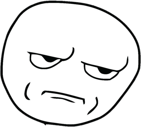 Bored Rage Face - You Fucking Kidding Me (487x479), Png Download