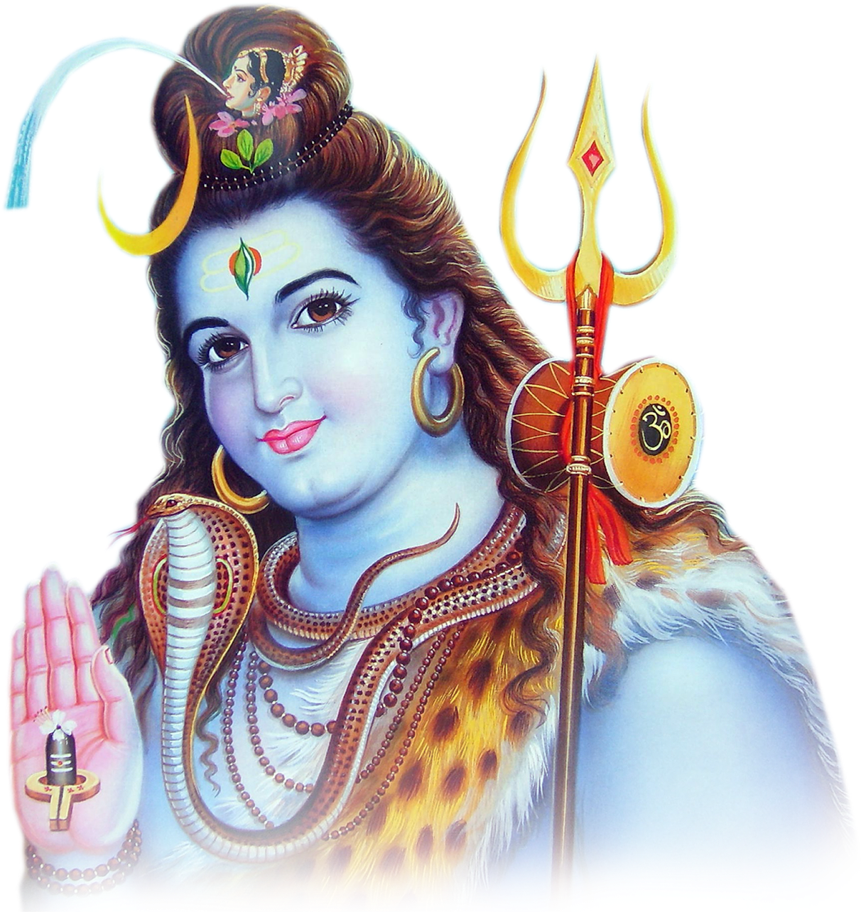 Graphic Black And White God Clipart Parvathi - Lord Shiva Png (1600x1575), Png Download