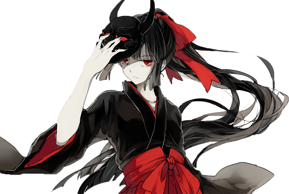 Anime Transparent Demon - Anime Demon Girl With Mask (993x667), Png Download