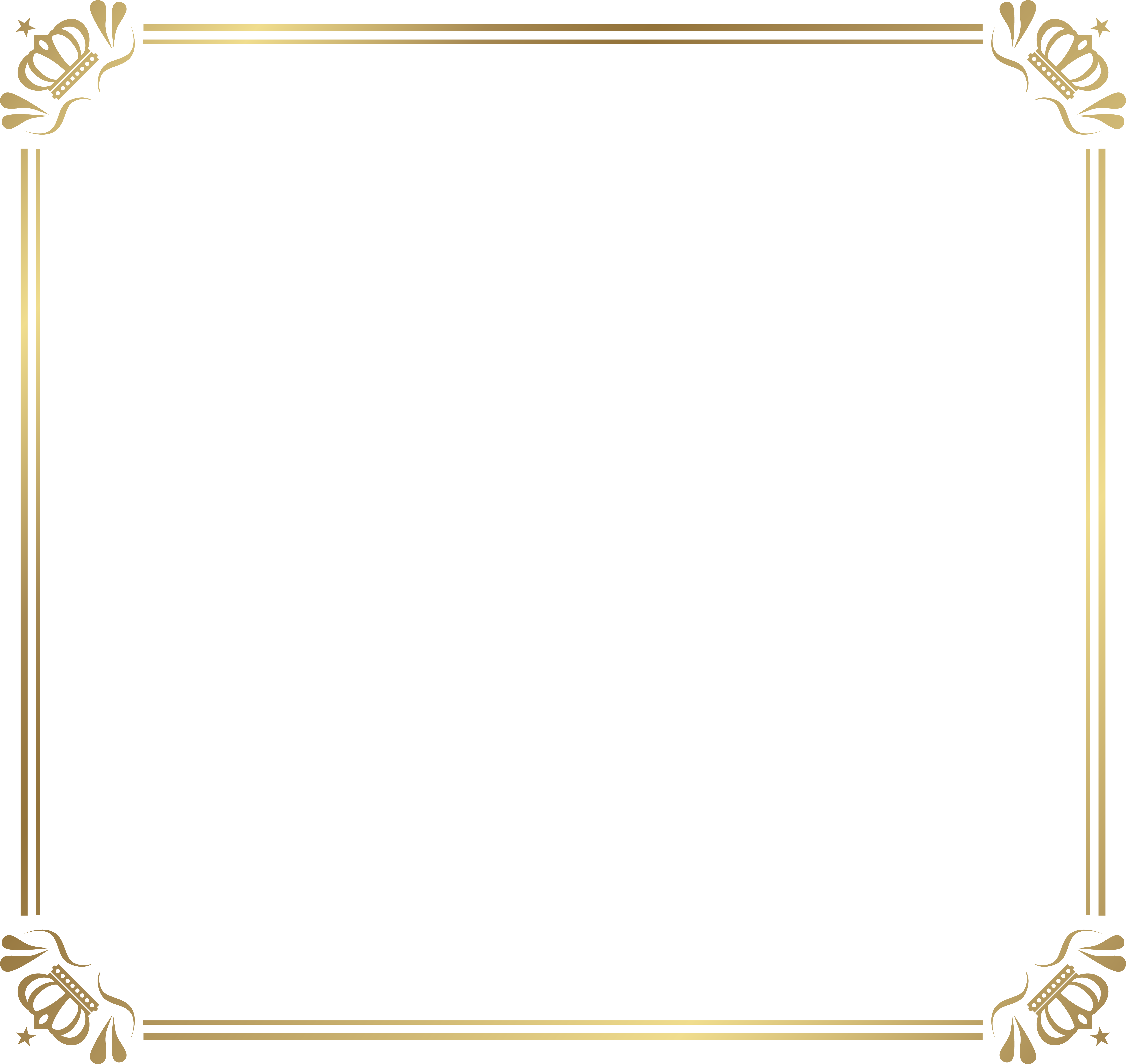 Frame Border With Crowns Png Image Gallery Yoville - Clip Art (6248x5902), Png Download