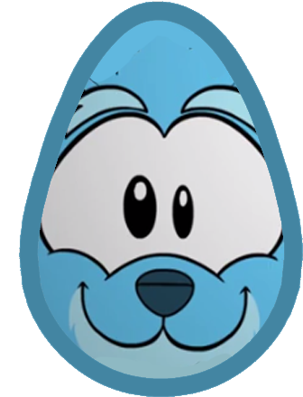 Dog Puffle Easter Egg - Club Penguin Easter Egg (355x479), Png Download