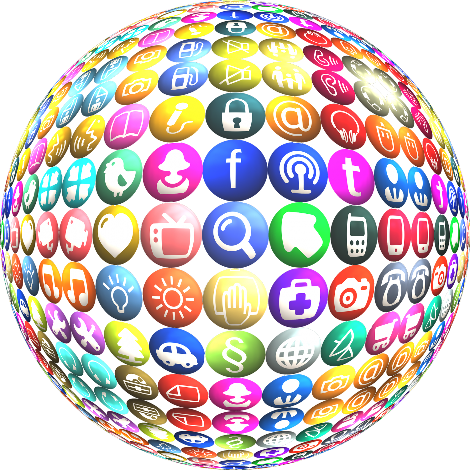 Social Media Globe Png Image - Social Media Globe Png (500x500), Png Download