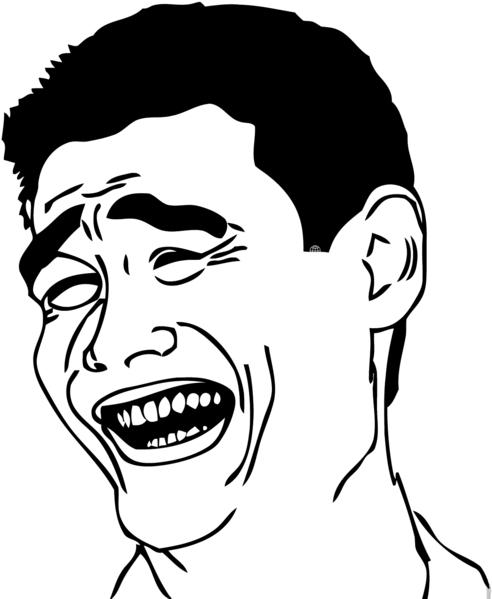 What Normal Sentence Can Be Creepy With A Lenny Face - Yao Ming Face Png (536x600), Png Download