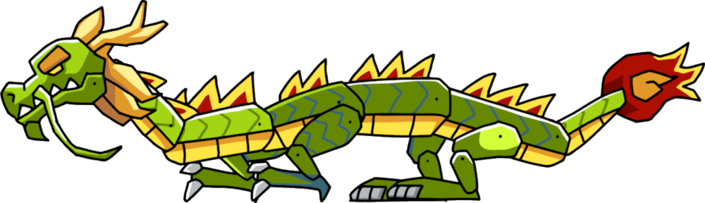 Chinese Dragon - Scribblenauts Chi (1000x288), Png Download