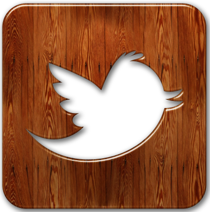 Wood-twitter - Icon (413x418), Png Download