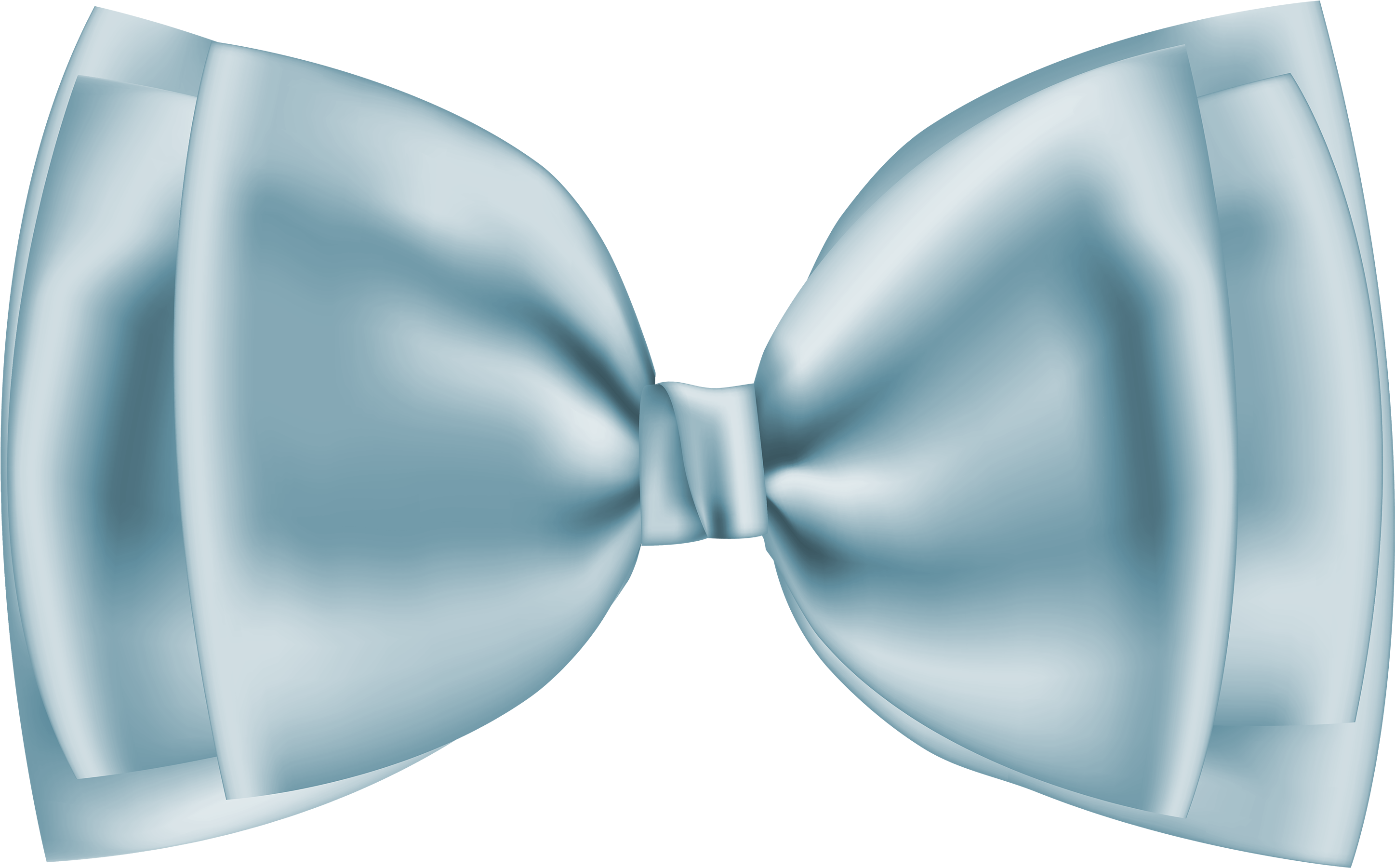 Light Blue Ribbon Png Clipart - Clip Art (3000x1866), Png Download