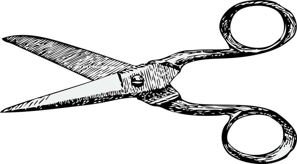Scissors - Scissors Drawing (800x442), Png Download