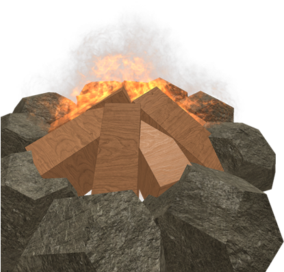 Campfire - Igneous Rock (420x420), Png Download