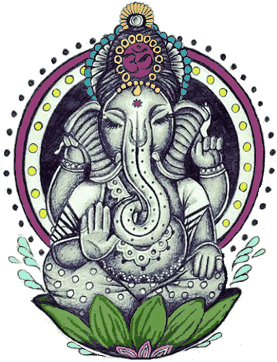 Pin By Monika Michálková On Spiritual ॐ - Ganesha Tattoo (571x734), Png Download