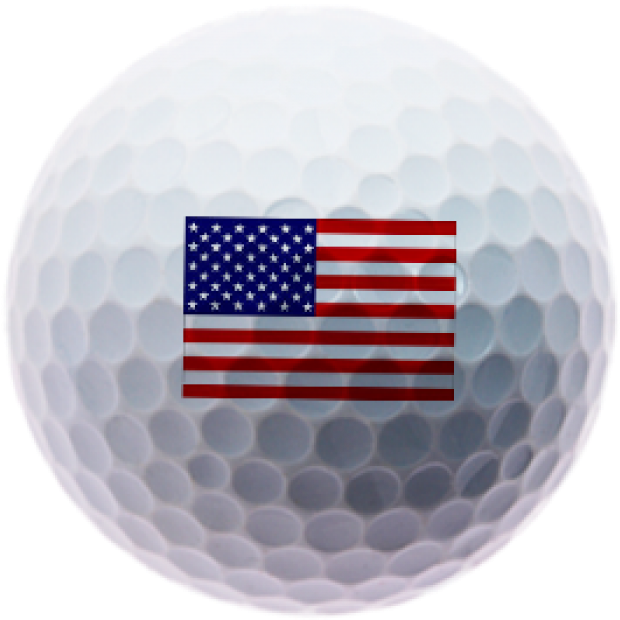 American Flag Golf Ball (700x700), Png Download