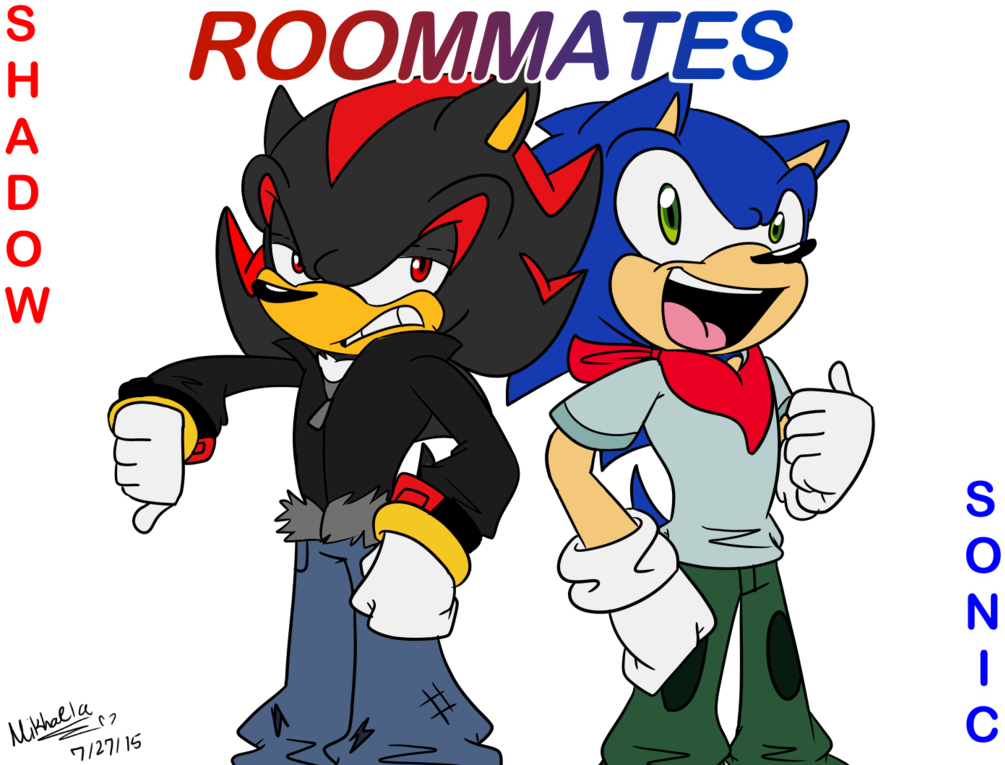 Clipart Library Stock Roommates Sonic And Update By - Sonic Roommates (1024x782), Png Download