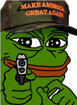 Hillary's Campaign Is On The Ropes, So Naturally They - Pepe The Frog Maga (720x340), Png Download