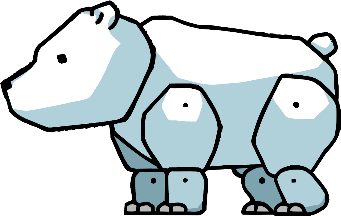 Evil Clipart Polar Bear - Cartoon Polar Bear Png (1145x727), Png Download