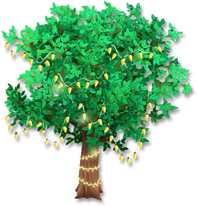 Festive Tree - Wiki (418x418), Png Download