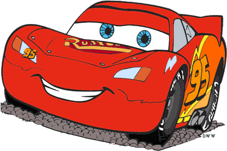 Free Clip Art Cars - Lighting Mcqueen Png Transparent (444x296), Png Download