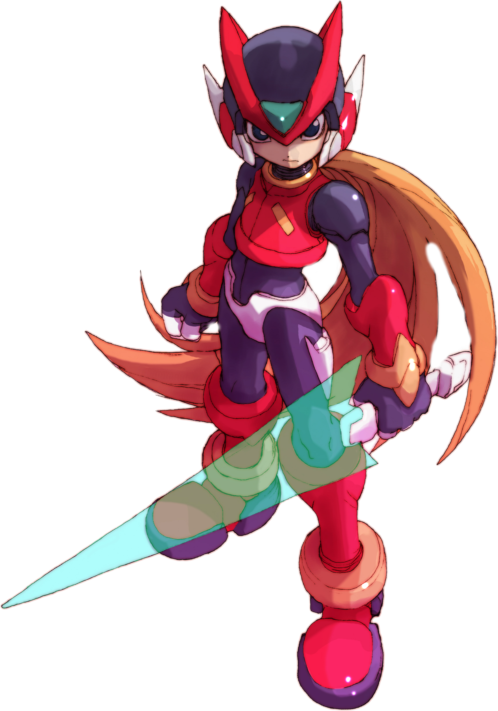 Zero Megaman Png - Mega Man Zero Gameboy Advanced Gba (1722x2458), Png Download