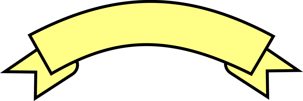Yellow Banner Clipart Png (1024x343), Png Download
