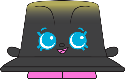 106097m Spks7 2d Characters Sparkles Hat - Shopkins Disco Party (575x475), Png Download