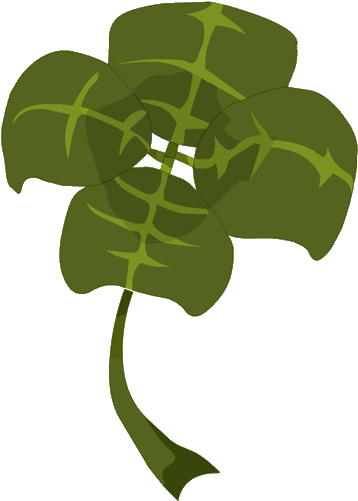 Old Four-leaf Clover - Four-leaf Clover (500x500), Png Download