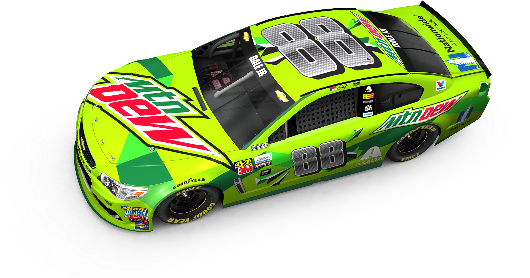 Mountain Dew Race Car (1920x1080), Png Download