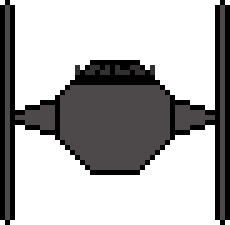 Tie Fighter - Pixel Deadpool Logo (460x450), Png Download