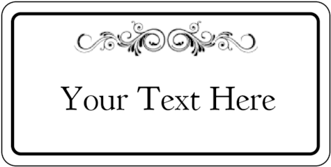 4" X 2" - Name Tag (500x265), Png Download