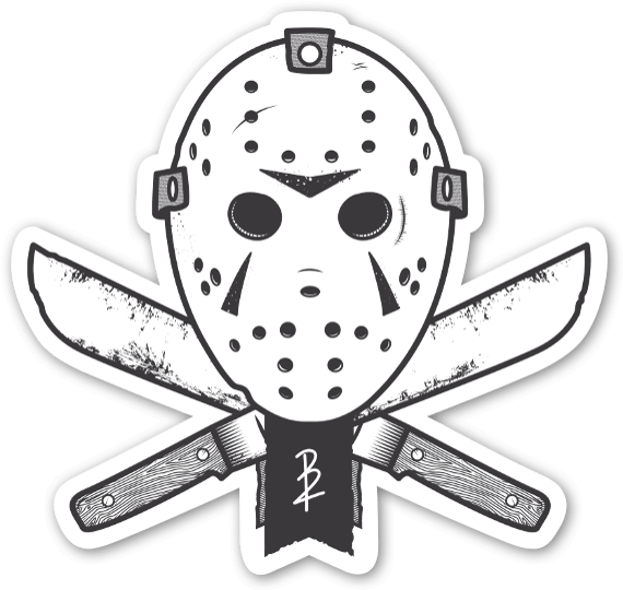Daniel Baker Jason Sticker - Drawing (600x572), Png Download