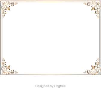 Golden Background Border, Border Vector, Golden Border, - Drawing (360x360), Png Download