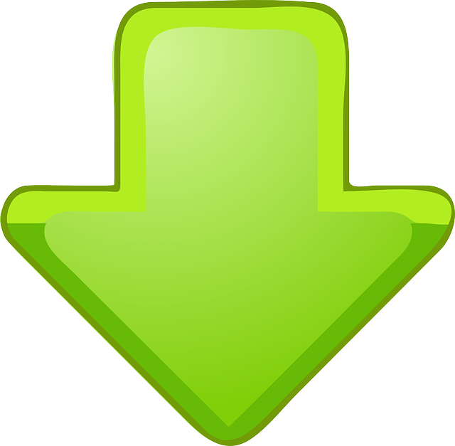 Down Arrow Animated (600x588), Png Download