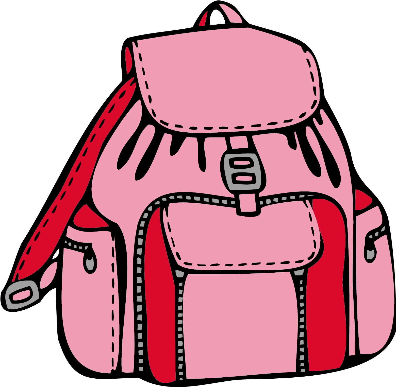 Svg Freeuse Stock Backpack Clipart Pink Backpack - Bookbag Png (2126x2126), Png Download