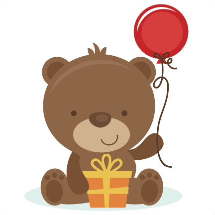 Birthday Bear Svg Cut File Birthday Svg Files Birthday - Birthday Bear Clip Art (432x432), Png Download