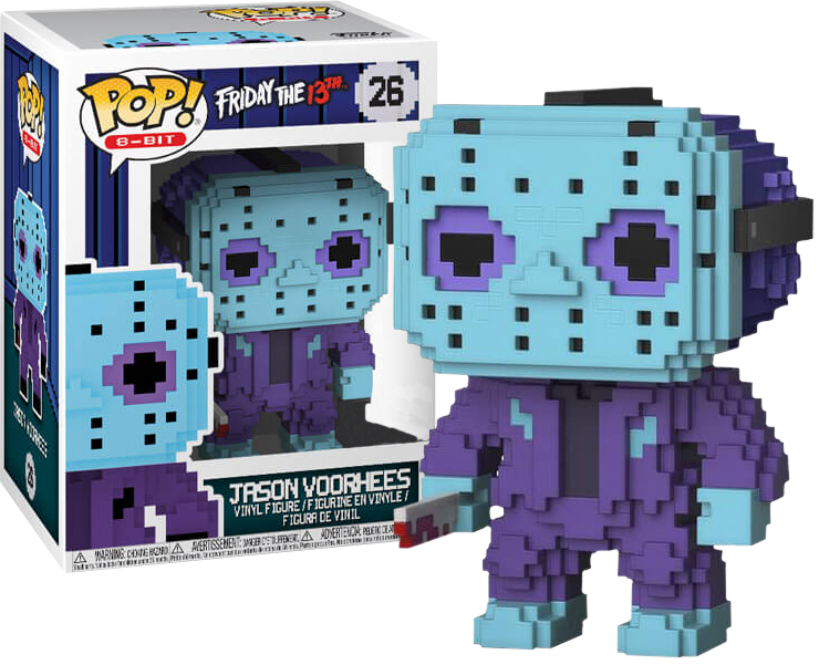 Friday - Funko Pop 8 Bit Jason (740x601), Png Download