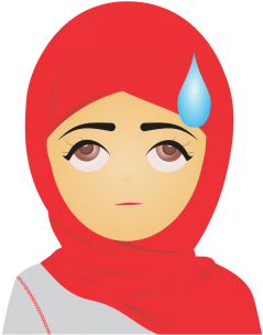 Muslim Emoji Set Cute Expressions, Expression, Express, - Transparent Background Emoji In Hd (360x360), Png Download