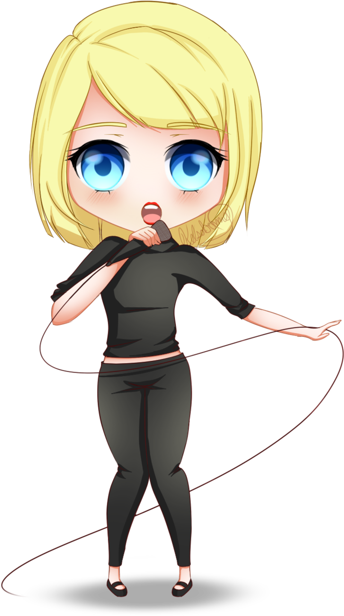 Picture Library Cavern Drawing Anime - Draw Taylor Swift Chibi (800x1282), Png Download