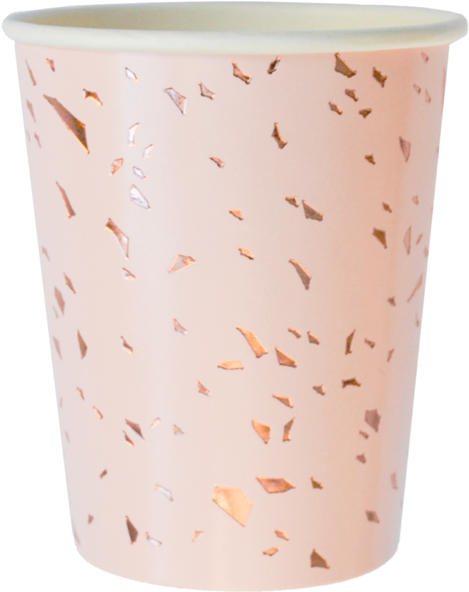 Download Pale Pink Confetti Paper Cups - Party - Full Size PNG Image ...