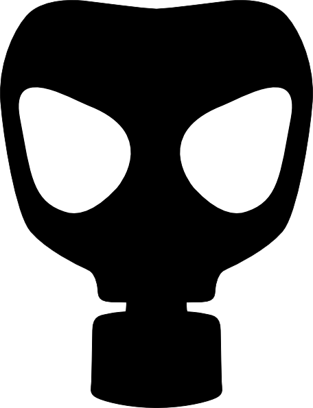 Gas Mask Plain Hi - Gas Mask Vector Png (456x595), Png Download