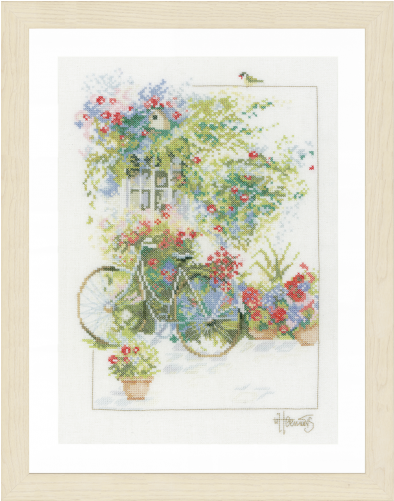 Lanarte Flowers And Bicycle (500x500), Png Download