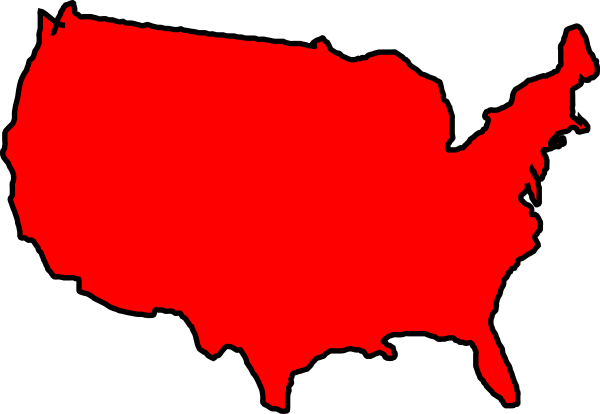 Us Maps Clipart 19 United States Clip Art Library Stock - Usa Clip Art (600x414), Png Download