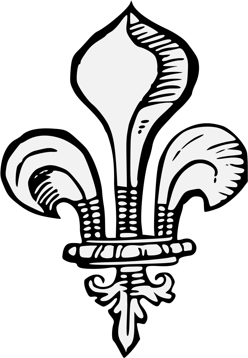 Fleur De Lys - Flower (1013x1462), Png Download