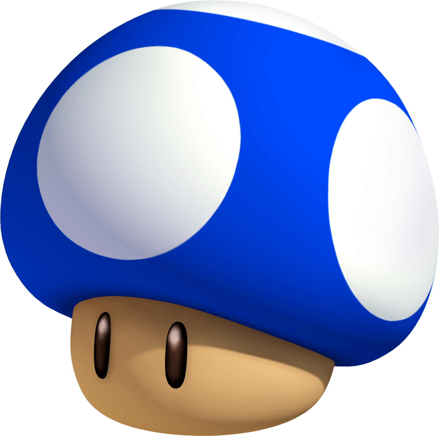 Download 3d Min Mushroom Art Mario Kart Mushroom Blue Full Size PNG