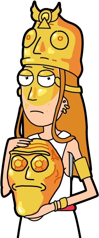 Summer - Rick And Morty Miami Summer (414x838), Png Download