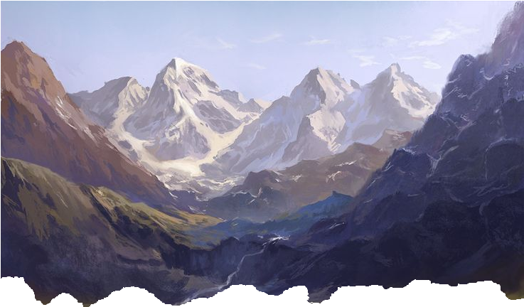 Harpy - " - Fantasy Mountain Region (736x520), Png Download