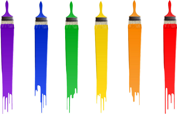 Holi - Colours Cartoon (800x608), Png Download