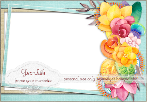Watercolor Flowers Frame - Picture Frame (471x327), Png Download