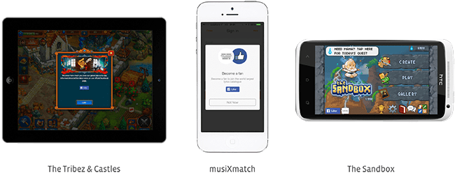 Facebook Rolls Outs Mobile Like Button To Android App - Like Button App (650x251), Png Download