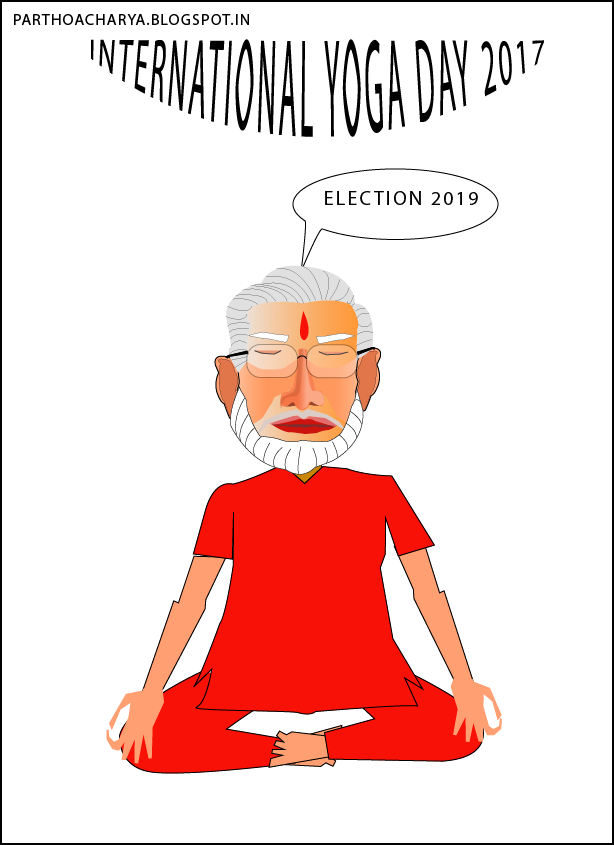 Yoga Vector Abstract - International Day Of Yoga (614x845), Png Download